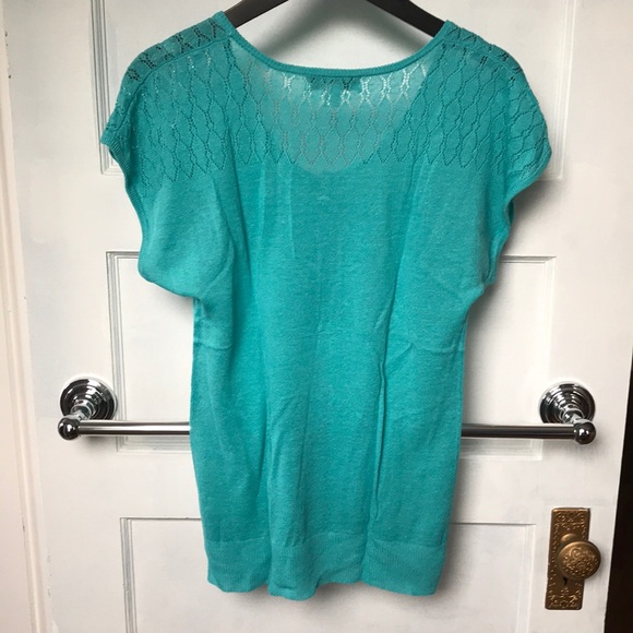 Isaac Mizrahi for Target teal sweater S - Picture 6 of 6